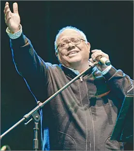  ?? Foto Roberto García Ortiz ?? ▲ Pablo Milanés, durante un recital en Iztapalapa, el 18 de diciembre de 2010.