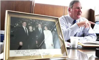  ?? SUN-TIMES FILE ?? Orland Park Police Chief Timothy McCarthy, who was shot in the chest as a member of President Ronald Reagan’s Secret Service detail in 1981, announced his retirement Wednesday.