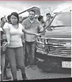  ??  ?? a Estefany abría paso convoy de AMLO en giras.