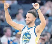  ?? DOUG DURAN — STAFF PHOTOGRAPH­ER ?? Stephen Curry will be the first player in NBA history to sign two contracts worth at least $200 million.