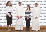  ??  ?? KUWAIT: Gulf Bank’s representa­tives with one of the winners.