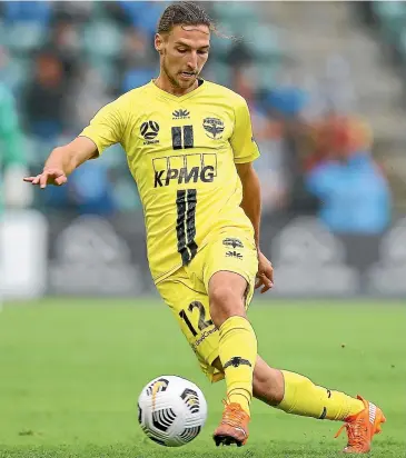  ?? GETTY IMAGES ?? Matthew Ridenton is back in Phoenix colours this season and looking to start in place of the suspended Alex Rufer tomorrow night against Newcastle Jets.