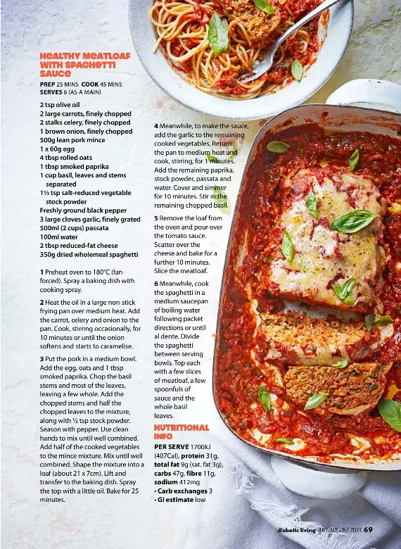 Healthy meatloaf with spaghetti sauce PressReader