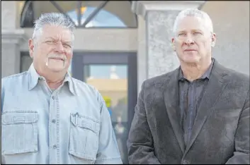  ?? Elizabeth Page Brumley Las Vegas Review-Journal @EliPagePho­to ?? Boulder Township Constable Steve Hampe, left, and deputy Steve Kilgore at the constable’s office in Boulder City in late December.