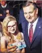  ?? Jay L. Clendenin L.A. Times ?? TED CRUZ greets a supporter at the California Republican Party’s gathering in Burlingame.