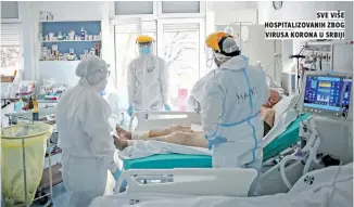  ?? ?? sve više hospitaliz­ovanih zbog virusa korona u srbiji