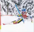  ?? PIER MARCO TACCA ASSOCIATED PRESS ?? The United States’ Mikaela Shiffrin competes Jan. 9 during the first run of an alpine ski, World Cup women’s slalom in Kranjska Gora, Slovenia.