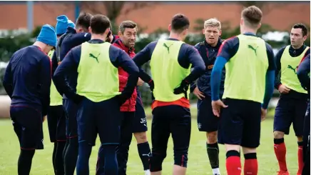  ?? Photograph: SNS ?? Pedro Caixinha places great stock in the work done on the training field and tactics board