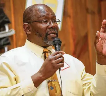  ?? Chronicle file photo ?? Carl White, shown in 2018, recorded interviews to make his documentar­y “Colored Folks — Conroe Style.” The lifelong Conroe resident also is president of the NAACP’s Montgomery County chapter.