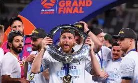  ??  ?? Rhyan Grant’s moment of improvisat­ion in the 100th minute landed Sydney FC a record fifth A-League title. Photograph: Dean Lewins/EPA