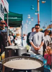  ?? DANIEL JAHANGARD — SANTA CRUZ SENTINEL FILE ?? The Santa Cruz Boardwalk’s annual Clam Chowder CookOff is still on the schedule in February, but this year’s event will be via drive-thru.