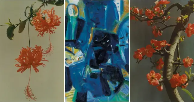 ??  ?? FORCE OF NATURE From above left: Chinese Hibiscus (1977) by Wu Yinxian; Untitled-35 (c 1980s) by Wu Dayu; and Chinese quince 002 (1976) by Wu Yinxian all feature in Lévy Gorvy’s inaugural exhibition in Hong Kong