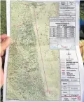  ??  ?? MAPPED OUT: The area of the proposed sand mining project near Schoenies