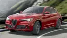  ??  ?? Alfa Romeo has lasted long enough to cash in on the SUV craze with the Stelvio. Impressive.