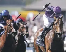  ?? Getty ?? Donnacha O’Brien won the first Classic race of his career with Saxon Warrior, right, at Newmarket Racecourse