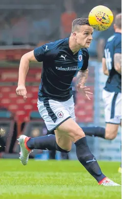  ?? Picture: SNS. ?? Barry Smith is delighted Kyle Benedictus has returned after he made his comeback in the Airdrie match.