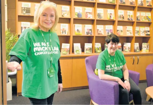  ??  ?? Always there Macmillan Cancer Support staff are offering support over the phone and online