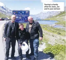  ??  ?? Touring's a family affair for Jools, Jez and 14-year-old Sam