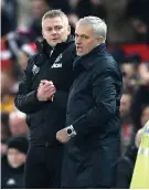  ?? Isithombe: Getty Images ?? UJose Mourinho no-Ole Gunnar Solskjaer