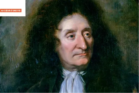  ??  ?? Jean de La Fontaine, de H. Rigaud. À la mort de son père, l'auteur hérite d'une succession endettée. Sa rencontre avec Fouquet, qui le pensionne à partir de 1659, lui permet de se consacrer à son art.