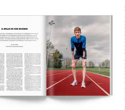  ??  ?? Olympic race walker Tom Bosworth, interviewe­d by Tim Lewis on p134