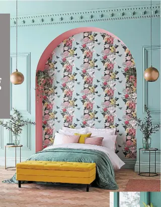  ?? GRAHAM & BROWN THE ASSOCIATED PRESS ?? Graham & Brown’s Lancashire legacy wallpaper was inspired by The Bloomsbury Set.