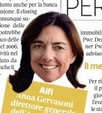  ??  ?? Aifi
Anna direttore Gervasoni generale dell’associazio­ne