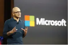  ??  ?? Microsoft CEO Satya Nadella