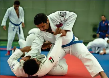  ?? Supplied photo ?? RAY OF HOPE: The ‘Refresher Jiu-Jitsu Tournament’ at the Jiu-Jitsu Arena in Abu Dhabi signals a return to live sporting action in the UAE. —