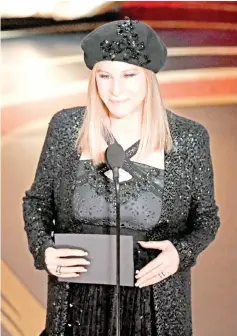  ??  ?? Streisand speaks onstage during the 91st Annual Academy Awards last month. — AFP file photo