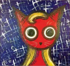  ?? SUBMITTED BY EMILY A. BRANCH ?? “It’s a Cat’s Game,” acrylic and oil pastel by Pamela Hodges.