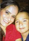  ??  ?? Karen Abreu with her son Jovanni Sierra, in an undated photo. Sierra, who had just turned 13, died in the attack.