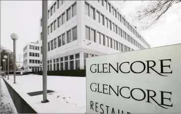  ?? PHOTO: EPA-EFE ?? Glencore is exploring legal action against the DRC government over a mining code that was signed into law in June.