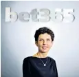  ?? ?? Denise Coates, who set up Bet365 in a Portakabin, was paid a salary of £213m
