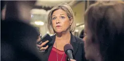  ?? CHRISTOPHE­R KATSAROV THE CANADIAN PRESS ?? Ontario NDP Leader Andrea Horwath does not deserve criticism she is receiving for releasing documents outlining proposed changes to the health-care system.