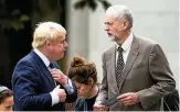  ?? FOTO: DDP ?? Labour-Chef Jeremy Corbyn (r.) will Premiermin­ister Boris Johnson aus dem Amt kegeln.