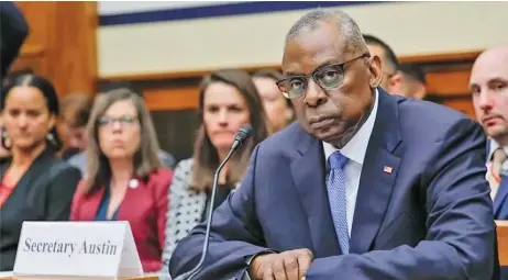  ?? ?? In a video conference, US Defence Secretary Lloyd Austin stressed the importance of keeping military-to-military communicat­ion lines between the US and China open