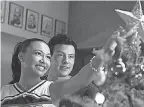  ?? PROVIDED BY FOX ?? Santana ( Naya Rivera) and Finn ( Cory Monteith) in the “A Very Glee Christmas" episode. Both actors met untimely deaths.