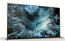  ??  ?? Sony’s new Z8H is its second-generation 8K LED TV. Available in one size - 85 inches - it will boast not only eye-popping picture quality but also a new audio system that has tweeters built into the frame of the TV.