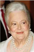  ??  ?? Olivia de Havilland ( 101)