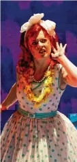  ?? Foto: Sabine Haymann ?? Anne Steffens in der Operette „Die Blu me von Hawaii“. Demnächst ist sie am Mecklenbur­gischen Staatsthea­ter in Schwerin und im Cuvilliés Theater in München zu sehen.