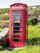  ??  ?? Hung up: Kiosks in the Highlands