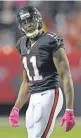  ?? DALE ZANINE, USA TODAY ?? WR Julio Jones was second in receiving in 2016.