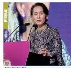  ??  ?? Aung San Suu Kyi.