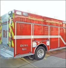  ?? sean Williams ?? The Rockmart Fire Department’s new rescue vehicle was put on display for the council and local residents to see during their April 9, 2019 meeting.