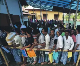  ?? Reuters ?? Nearly two million residents in Assam have been left out of the NRC