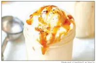  ?? TRIBUNE CONTENT AGENCY ?? Top your shake with whipped cream, caramel sauce and a sprinkling of ground espresso.