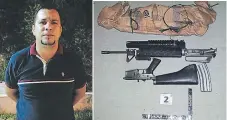  ??  ?? APREHENDID­O. A José Humberto Murillo Acosta lo capturaron el martes porque llevaba el fusil oculto en el motor de su carro.