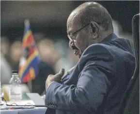  ?? GETTY IMAGES/FILES ?? Sudanese President Omar al-Bashir attended the 25th African Union Summit in Johannesbu­rg in June, despite the fact the Internatio­nal Criminal Court was calling for his arrest at the event for crimes against humanity. Canada has actively tried to...