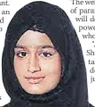  ??  ?? RISK Begum fled UK in 2015 to wed jihadi in Syria